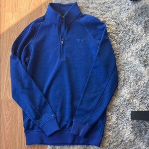 Under Armour Men's Zip Up Sweater in Deep Blue